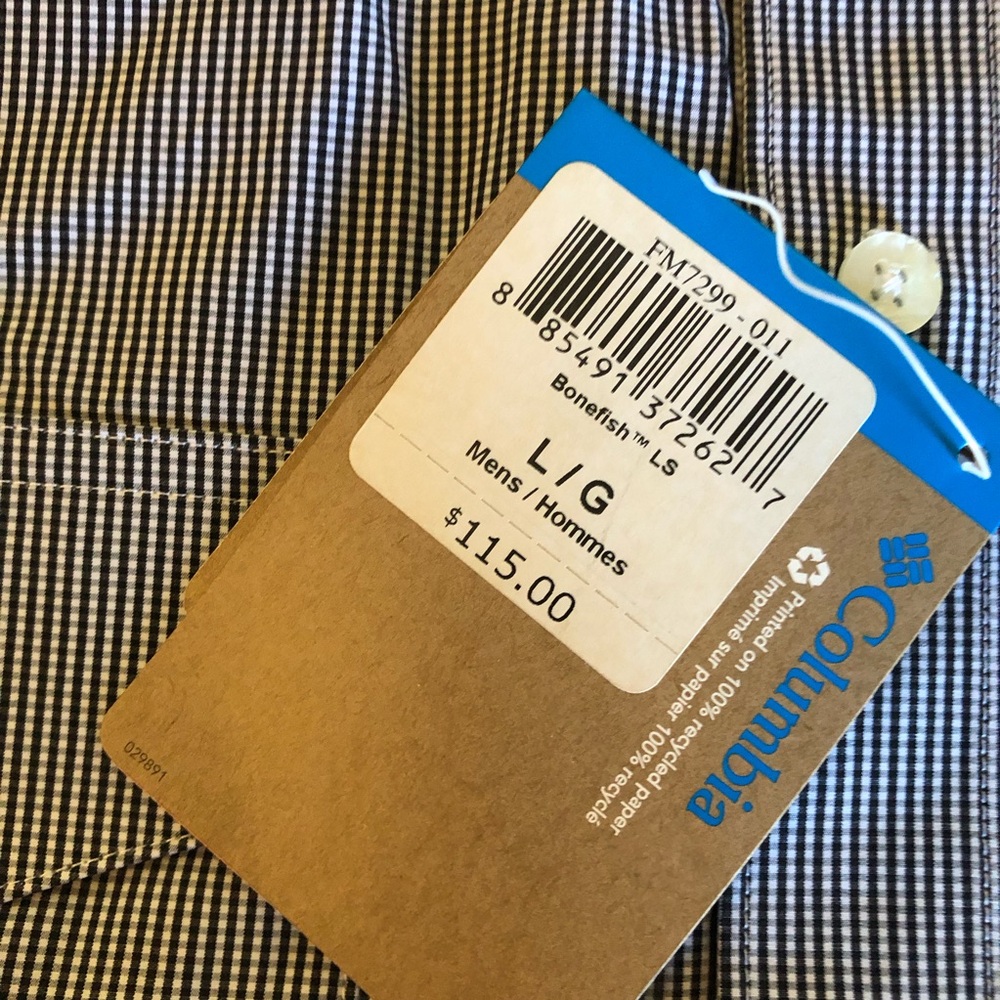 Men's NWT Columbia Bonefish Shirt Size LG. UPF 30 - Picture 3 of 7